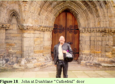 John at Dunblane "Cathedral" door