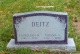 Llewellyn B. and Thelma E. Deitz gravestone