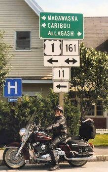 End of U.S. Route 1 in Fort Kent, Maine