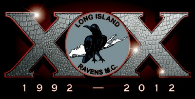 Long Island Ravens MC 20th Anniversary Logo